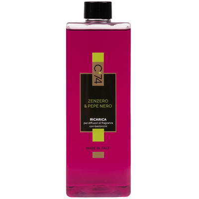 C'74 Ricarica Diffusori di Fragranza Zenzero & Pepe Nero 500 ml