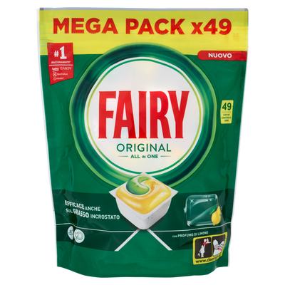 Fairy Original Tutto in Uno Lavastoviglie al Limone 49 Capsule