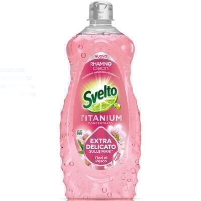 Svelto Titanium Detersivo Piatti Concentrato Fiori Di Pesco 650 ml