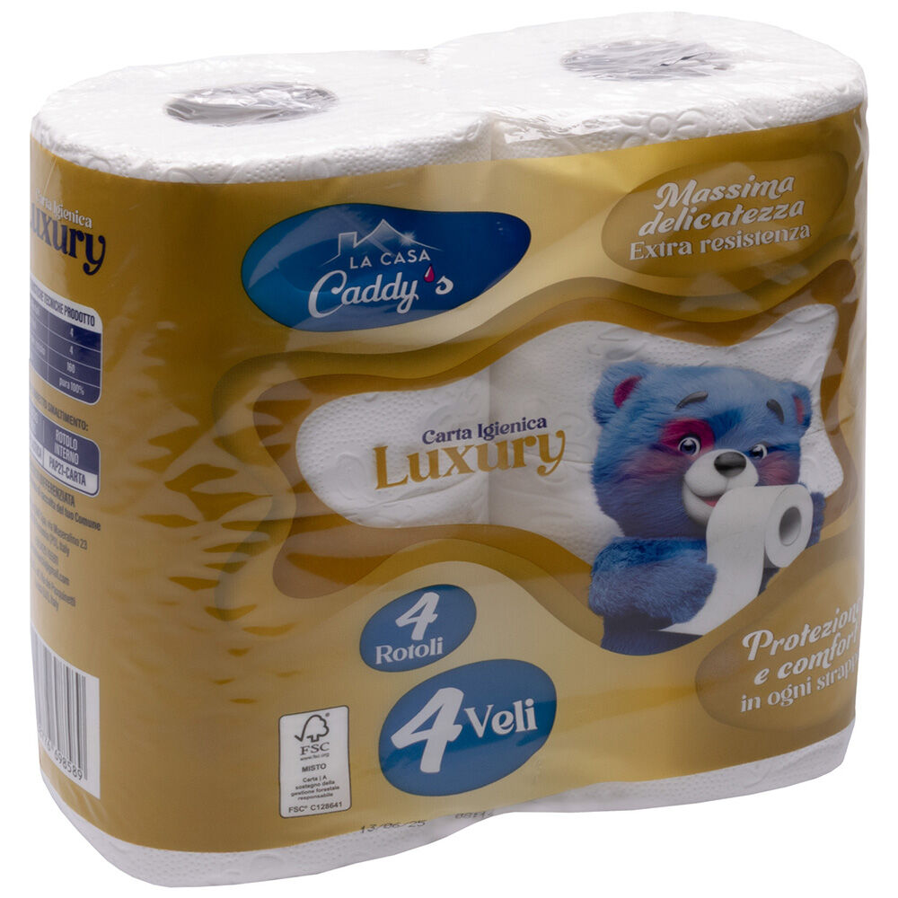 Caddy's Carta Igienica 4 Veli 4 Rotoli, , large