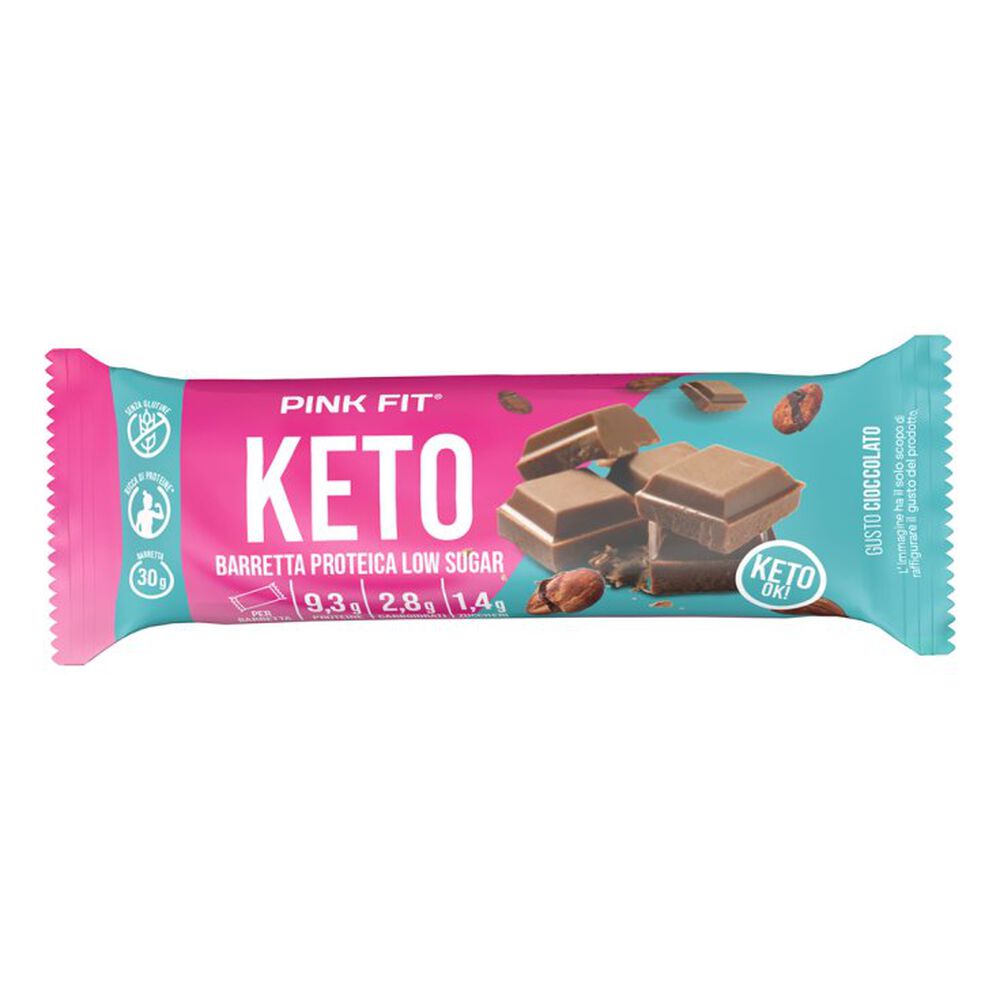 Pink Fit Keto Barretta Proteica 30 g, , large
