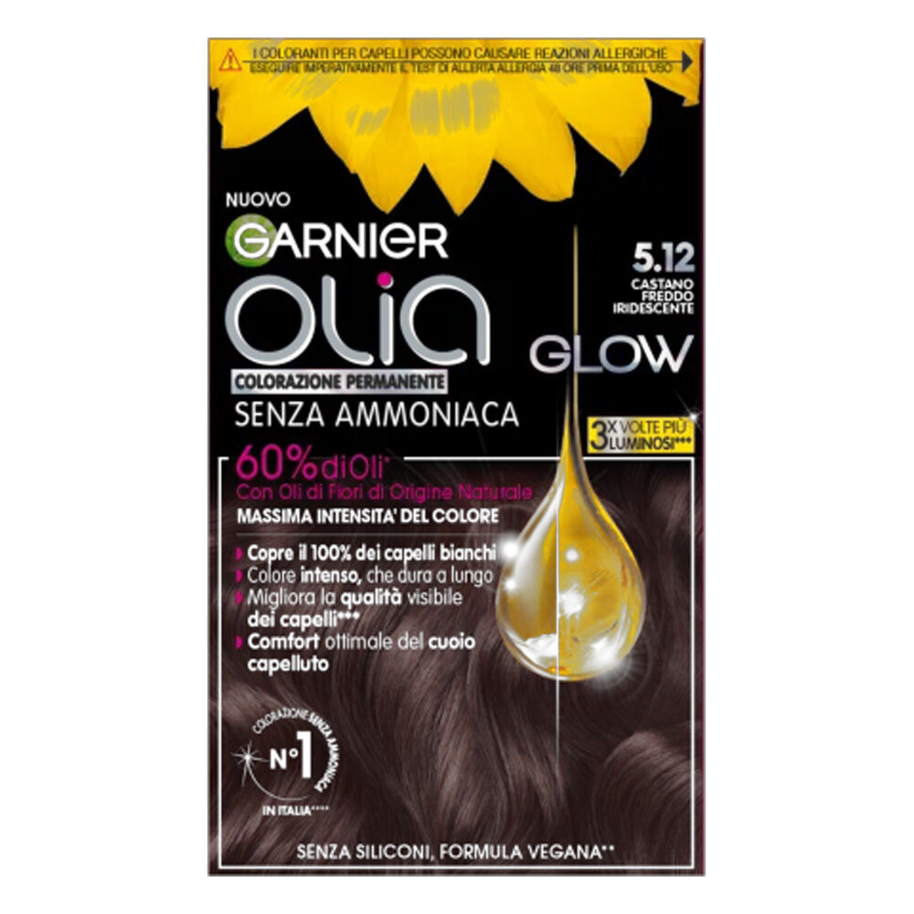 Garnier Olia Oil Colore permanente 5.12 Castano Freddo - -