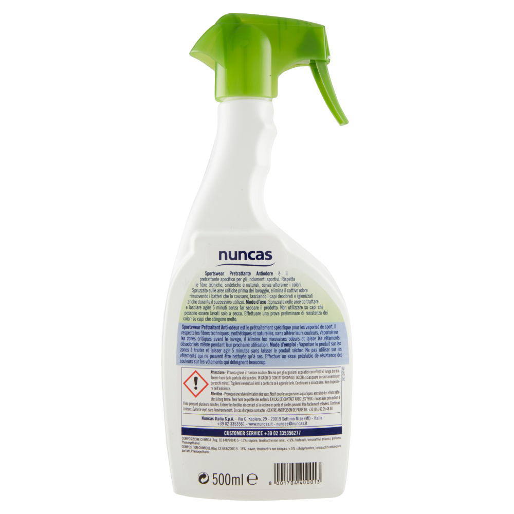 Nuncas Sportswear Antiodore 500 ml, , large