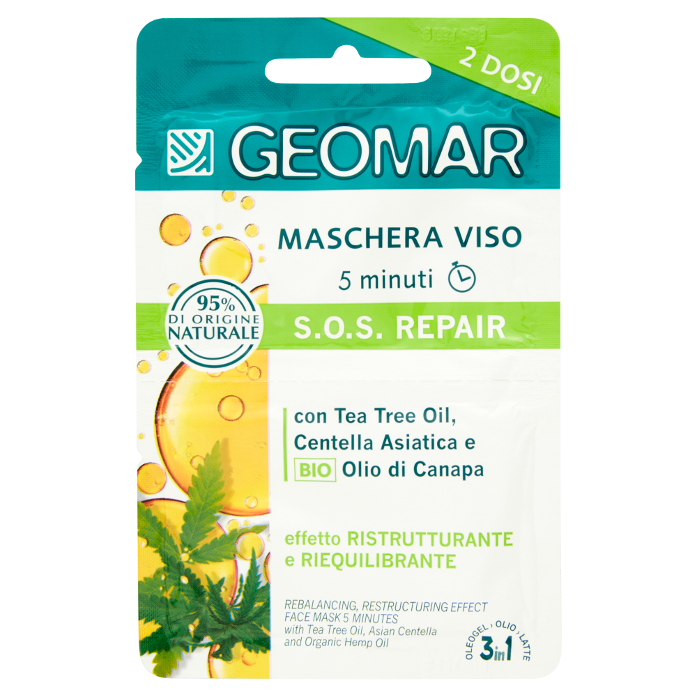 Geomar Maschera Viso S.O.S. Repair 2 Dosi, , large