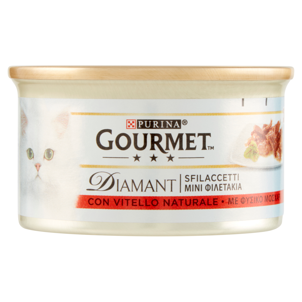 Purina Gourmet Diamant Sfilaccetti con Vitello Naturale 85 g - -