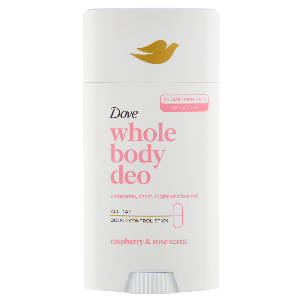 Dove Whole Body Deo Sensitive Raspberry & Rose Scent 75 ml, , large