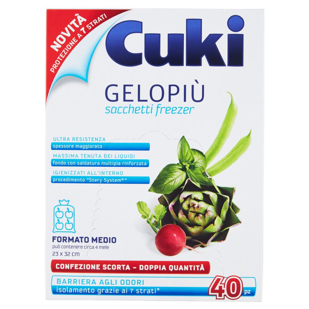 Cuki Gelopiù 23x32 cm 40 Sacchetti, , large