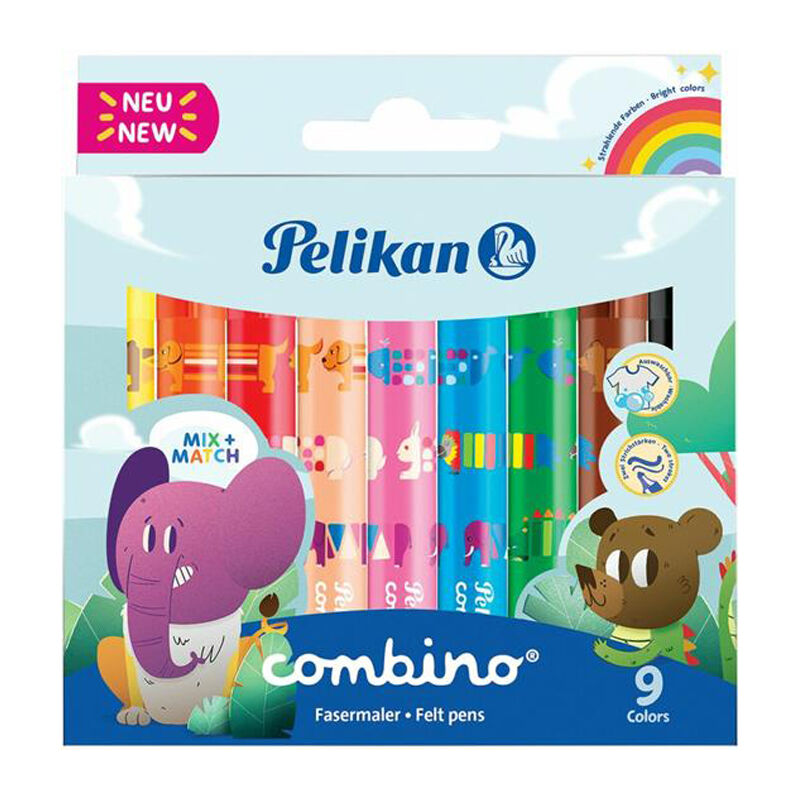 Pelikan Pennarelli Jumbo Combino 9 Pezzi - -