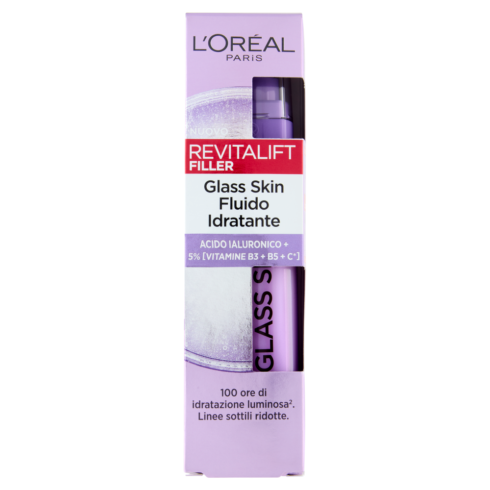 L'Or&eacute;al Paris Revitalift Filler Glass Skin Fluido Idratante 50 ml, , large