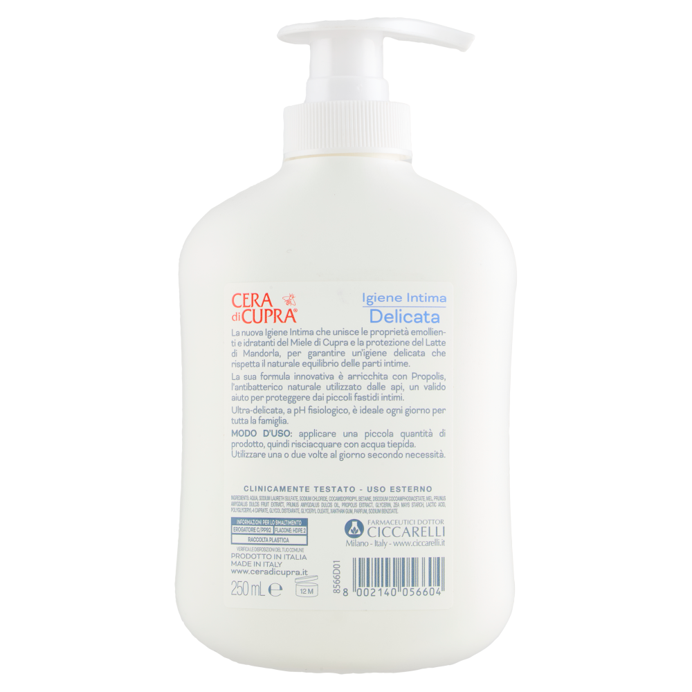Cera di Cupra Igiene Intima Delicata 250 ml, , large