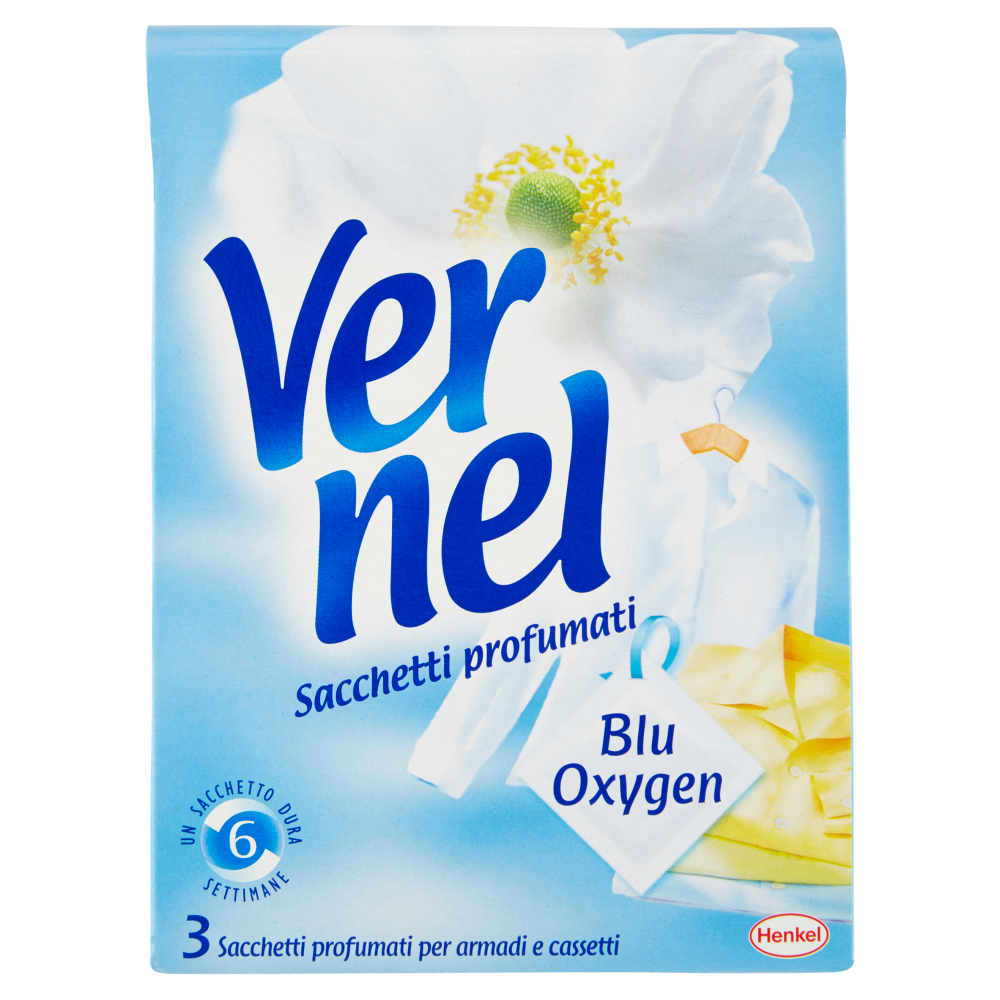 Vernel Blu Sacchetti Bucato Profumati Assortiti, , large