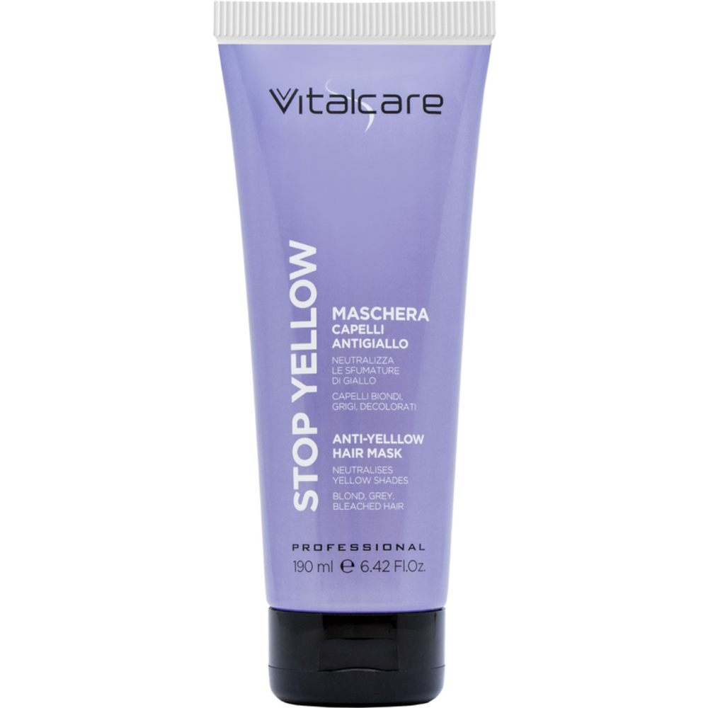 Vitalcare Gialli/Grigi Stop Yellow - Maschera Capelli Antigiallo 190 Ml - Immagine 4