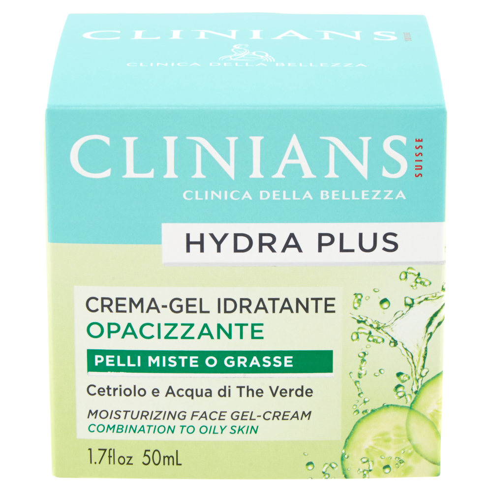 Clinians Hydra Plus Crema-Gel Idratante Opacizzante 50 ml, , large
