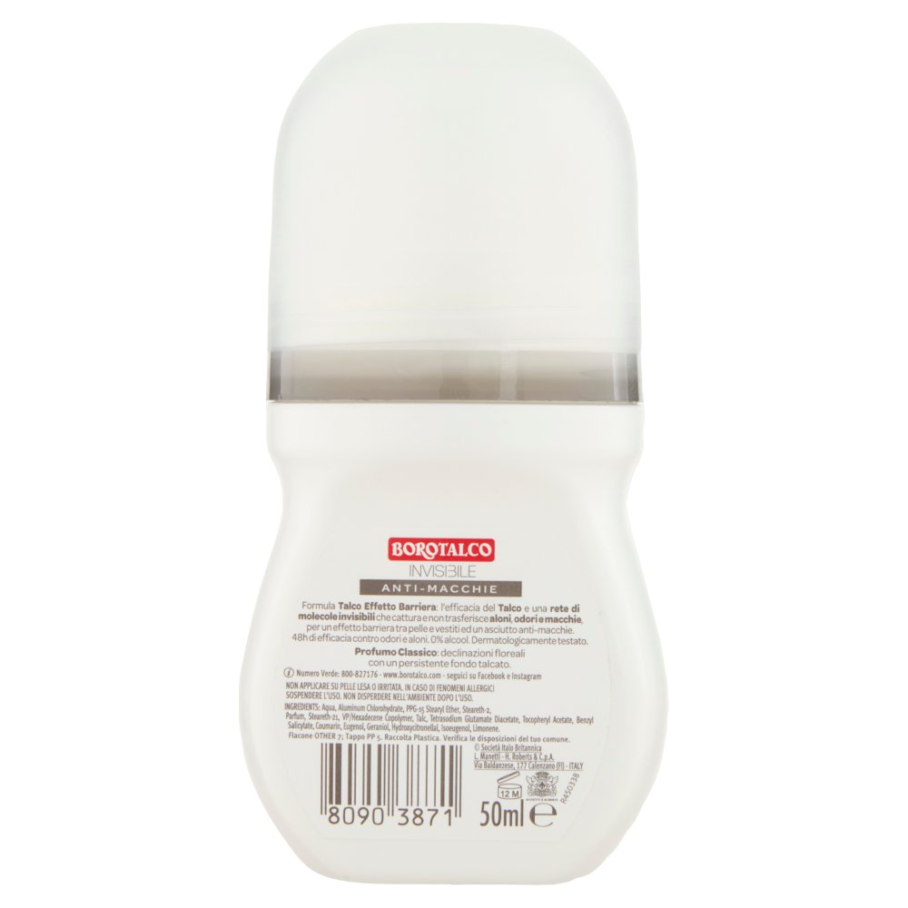 Borotalco Invisibile Deo Roll On 50 ml, , large