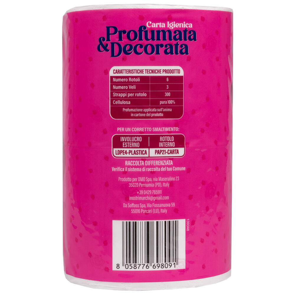 La Casa Caddy's Carta Igienica Profumata e Decorata 6 Rotoli , , large