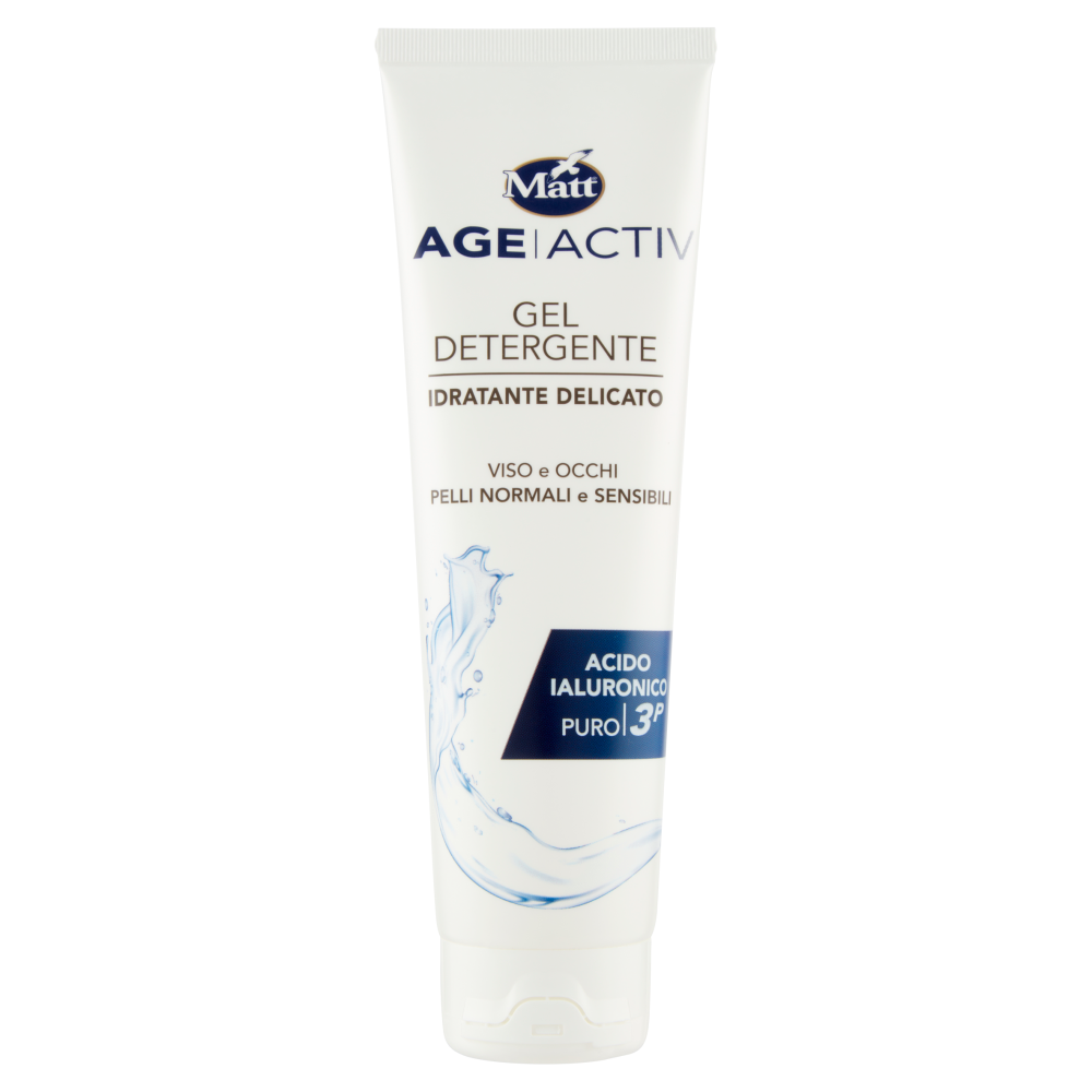 Matt Age Activ Acido Ialuronico Puro 3P Gel Detergente Idratante Delicato 150 ml, , large
