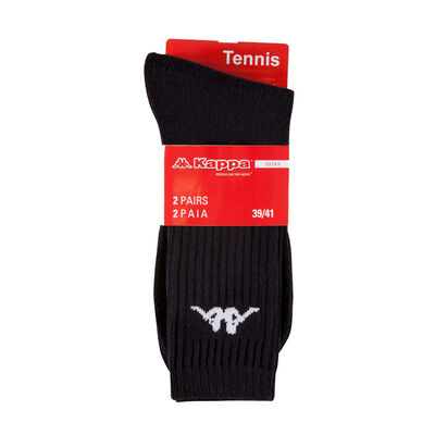 Kappa Calza Tennis Nero 2 Paia Taglia 39/41