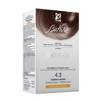 Bionike Shine On Trattamento Colorante Capelli Castano Dorato N.4.3