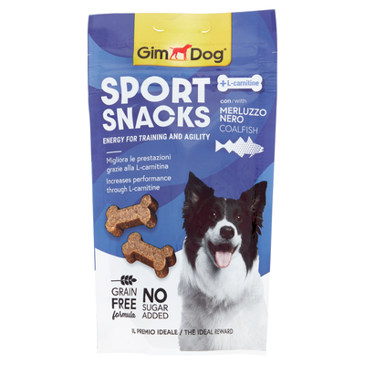 GimDog Sport Snacks con Merluzzo Nero 60 g