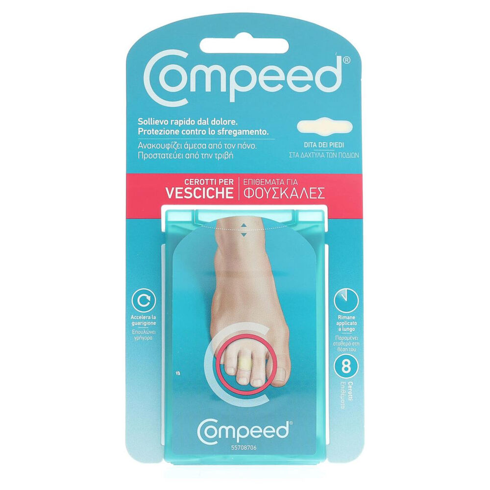 Compeed Cerotti Vesciche Piedi 8 Pezzi, , large