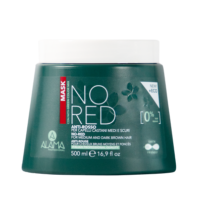 Alama No Red Maschera per Capelli Castani Medi e Scuri 500 ml