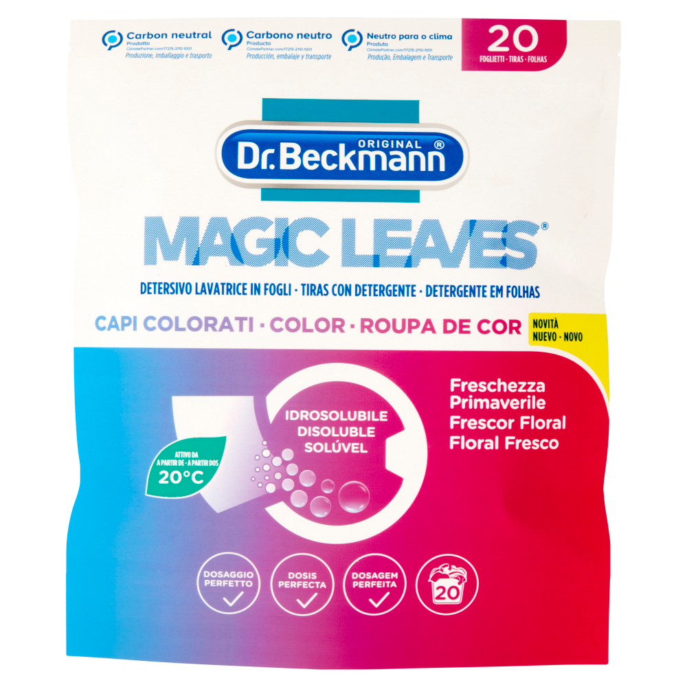 Dr. Beckmann Detersivo Lavatrice in Fogli Capi Colorati 20 pz - -
