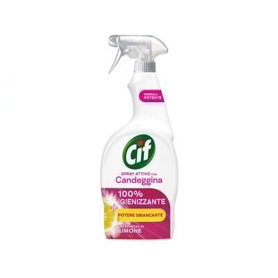 Cif Spray Attivo con Candeggina 100% Igienizzante Limone 650 ml