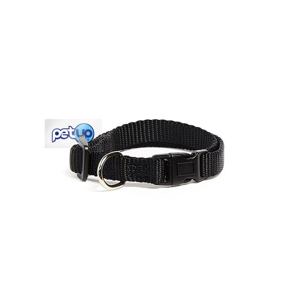 Petup Collare Nylon a Sgancio Nero 12 mm, , large