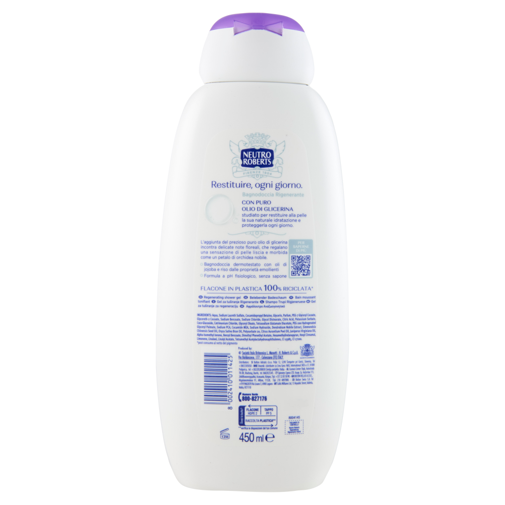 Neutro Roberts Bagnodoccia Rigenerante Orchidea Nobile 450 ml, , large