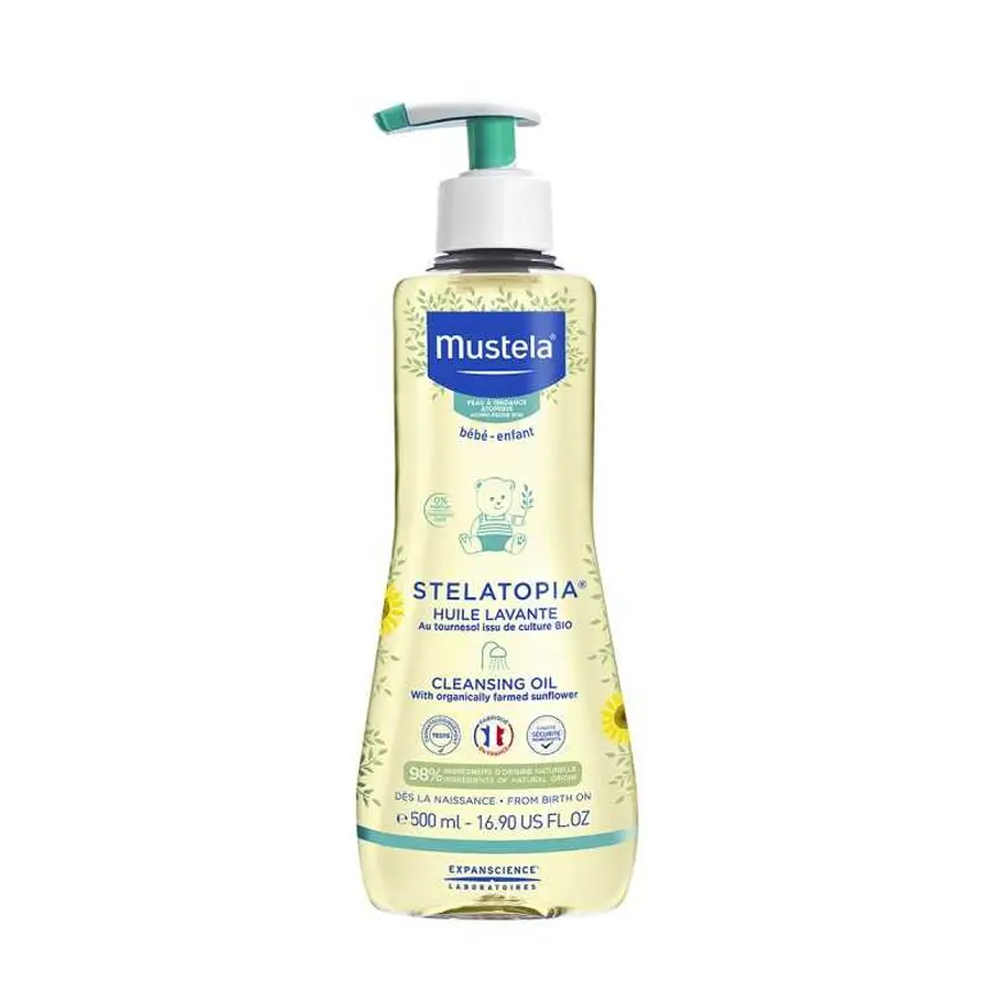 Mustela Stelatopia Olio Bagno Lavante 500 ml, , large