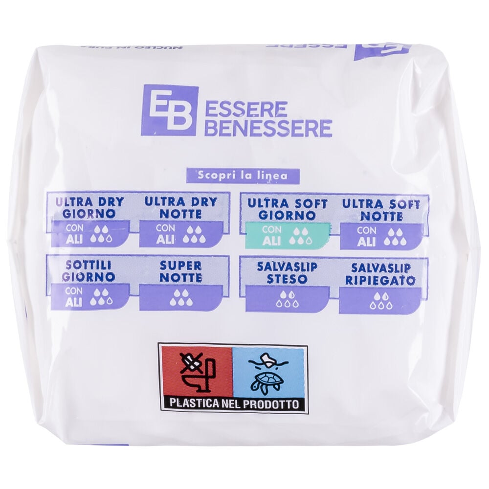 Essere Benessere Ultra Soft con Ali 12 Assorbenti, , large