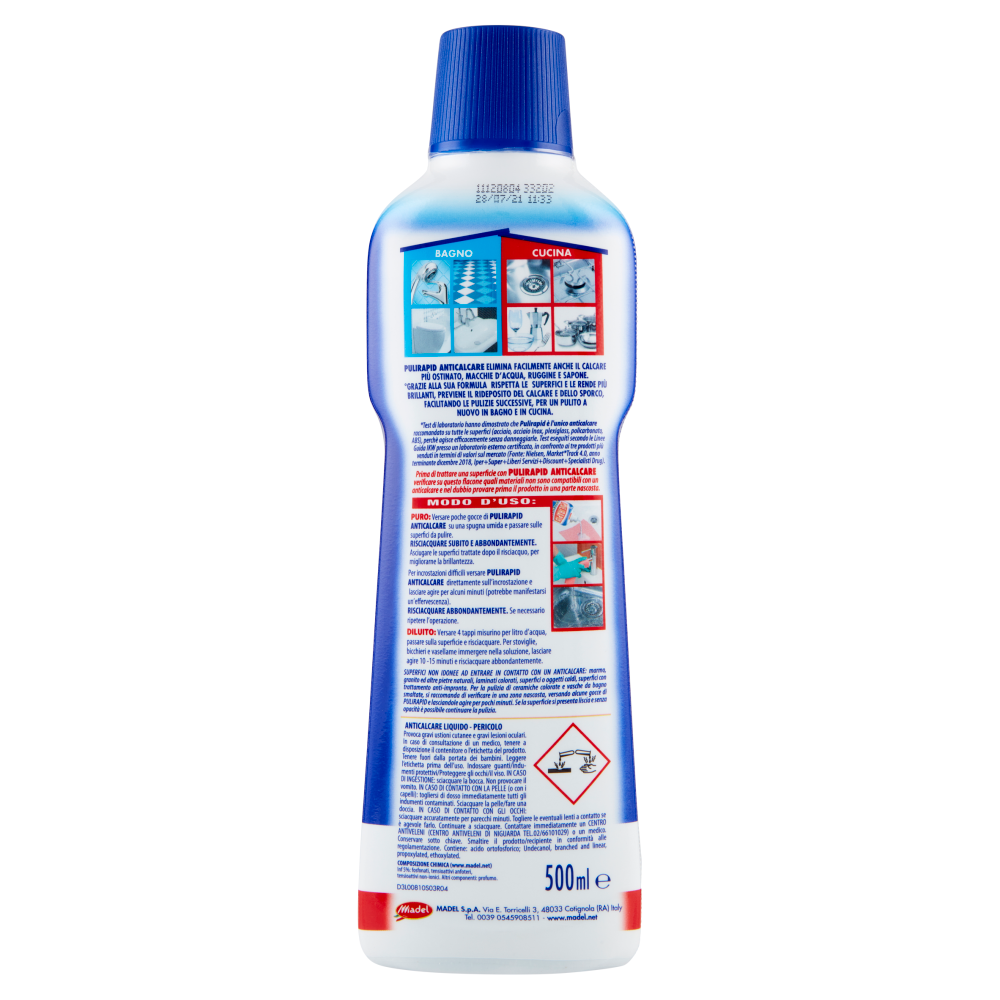 Pulirapid Anticalcare 500 ml, , large