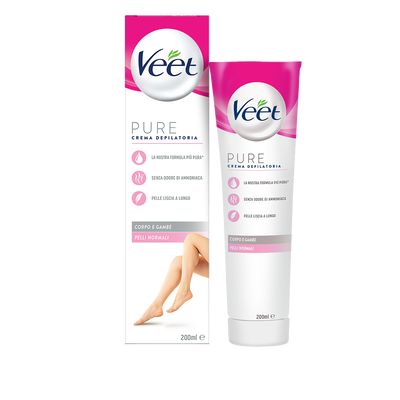 Veet Crema Depilatoria Pelli Normali Silky Fresh Technology 200 ml