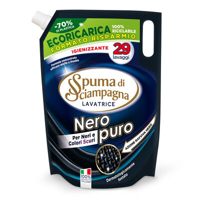 Spuma di Sciampagna Nero Puro Ecoricarica 29 Lavaggi