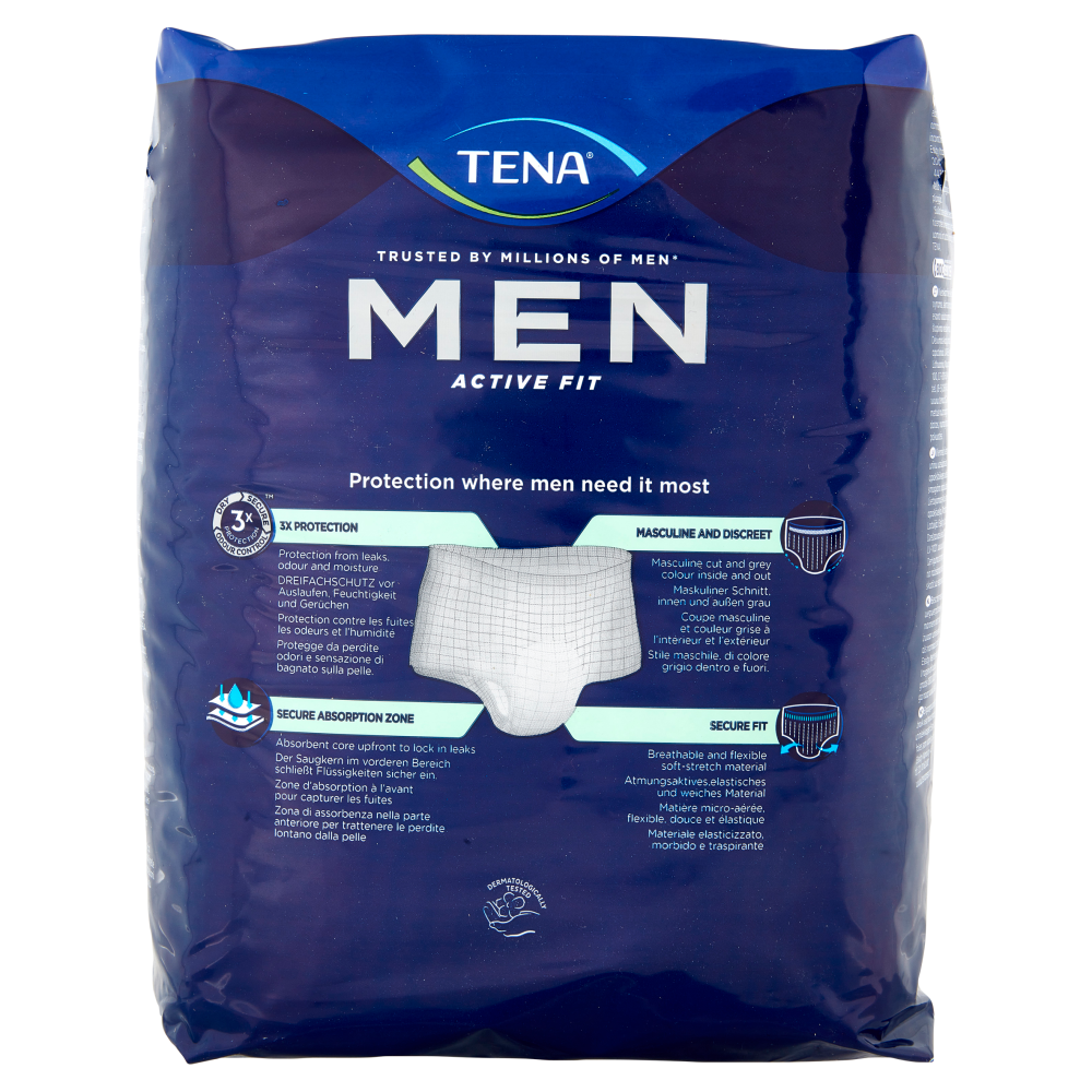Tena Men Active Fit Pants Normal Tg L 8 Pz, , large