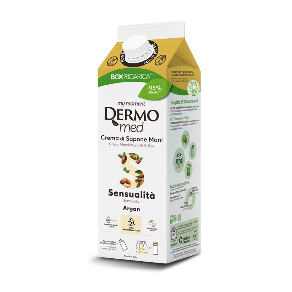 Dermomed Sapone Liquido Ricarica Argan 900ml	, , large