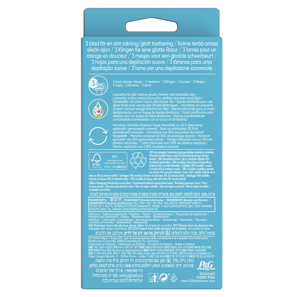 Gillette Venus Smooth Manico + 2 Lame, , large