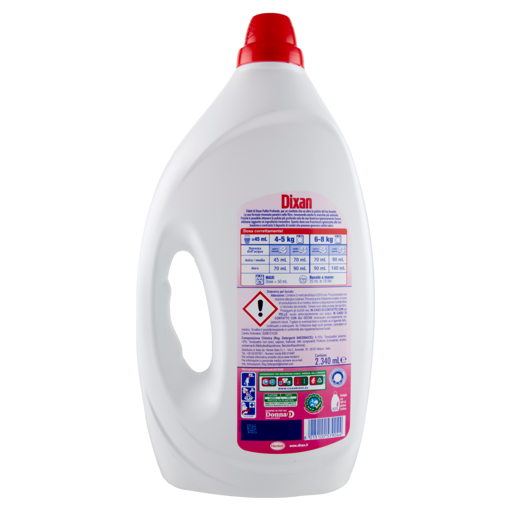 Dixan Detersivo Liquido Color Lavatrice 52 Lavaggi, , large