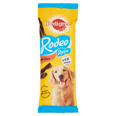 Pedigree Rodeo Ropper Snack Cane con Manzo 4 Pezzi 