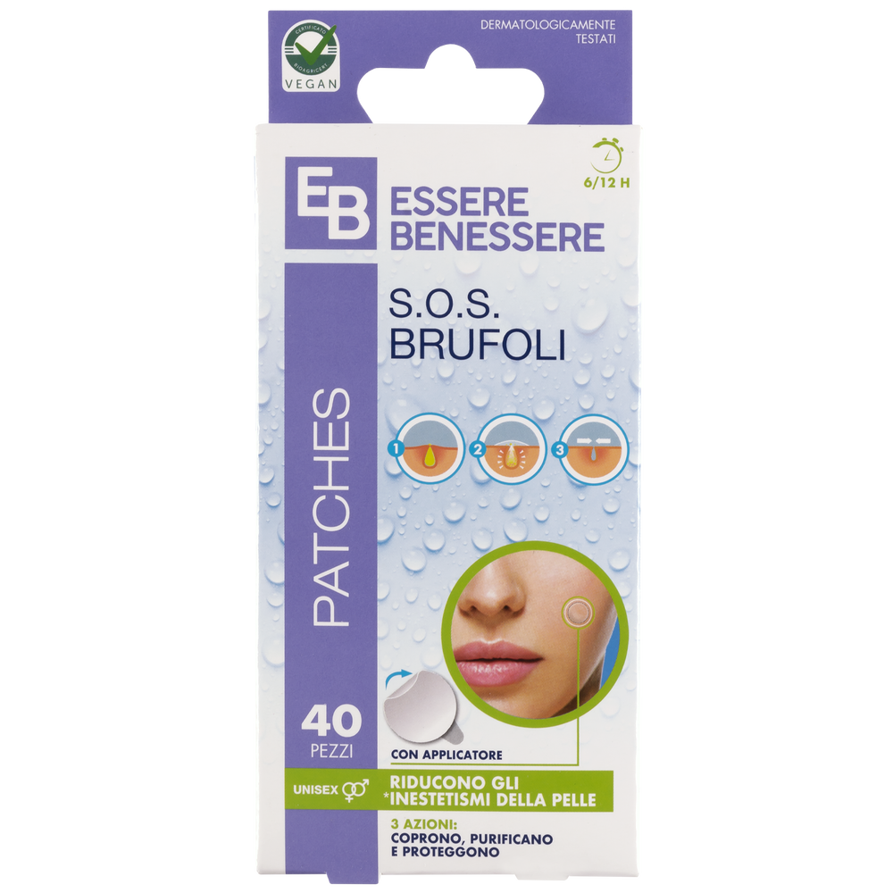 Essere Benessere Patches Sos Brufoli 40pz, , large