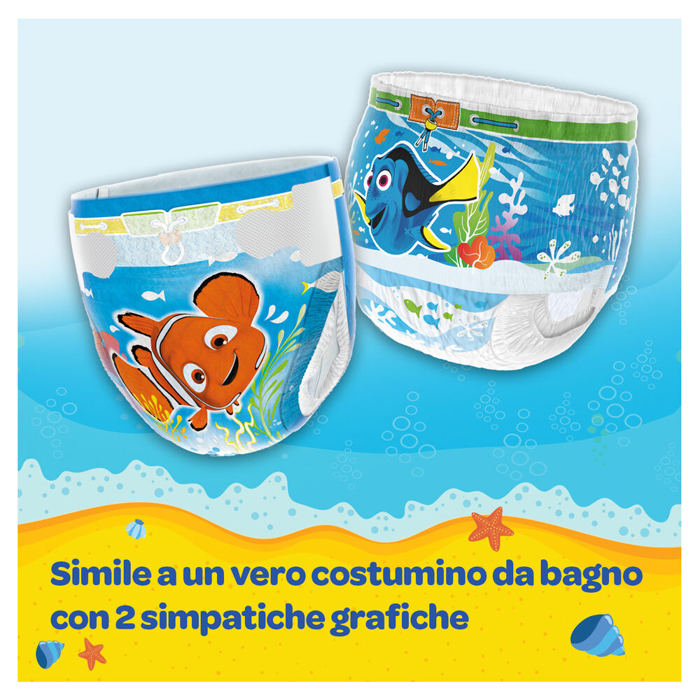 Huggies Little Swimmers Taglia 3-4 (7-15 kg) Confezione da 12 Pannolini Costumini, , large