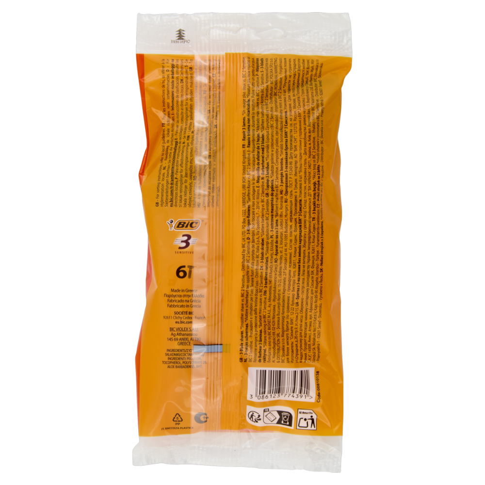 Bic 3 Sensitive 6 Rasoi Trilama, , large