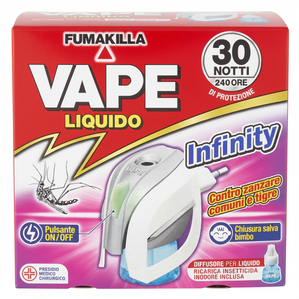 Vape Liquido Infinity Diffusore + Ricarica Inclusa 15 ml, , large