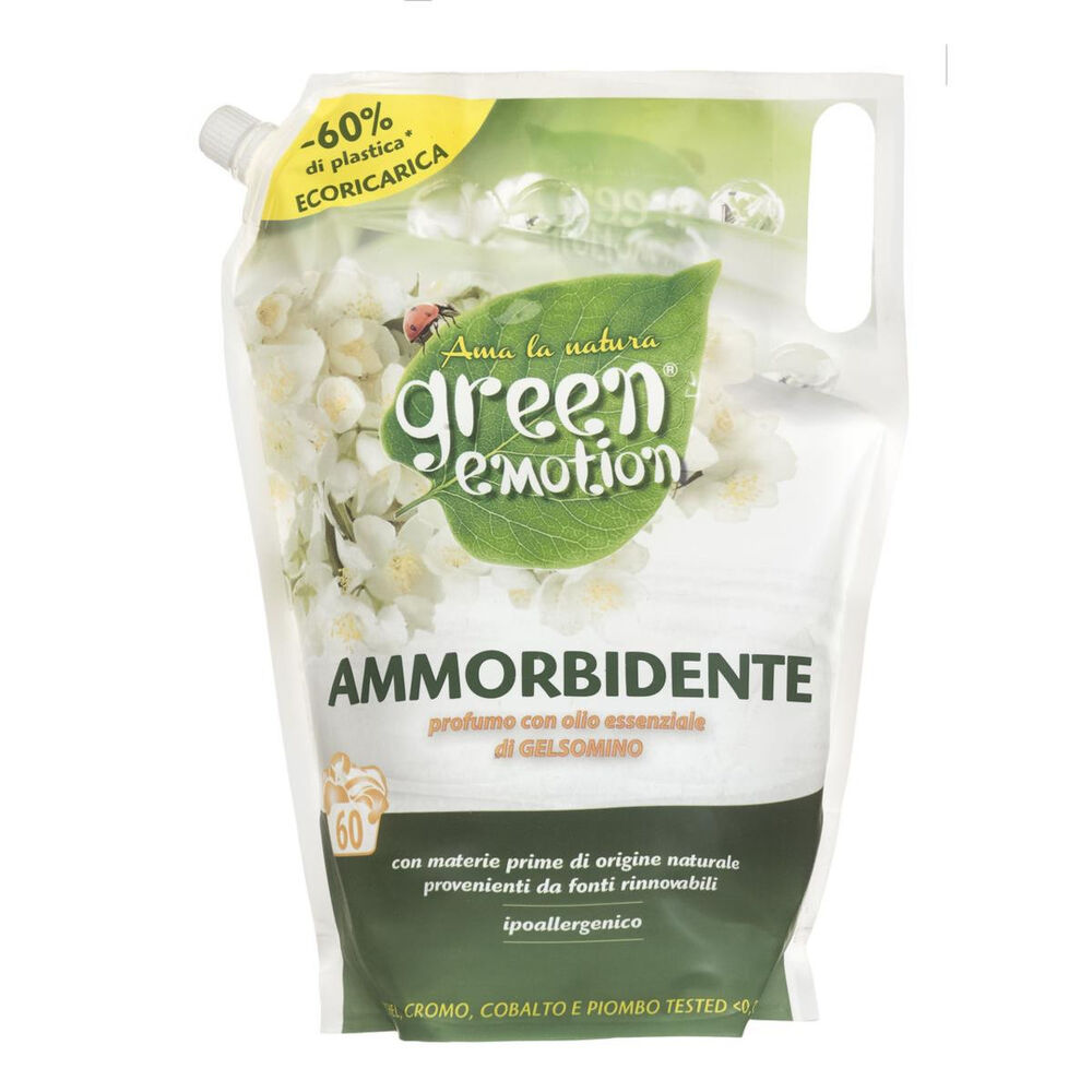 Green Emotion Gelsomino Ammorbidente Ecoricarica 60 Lavaggi, , large