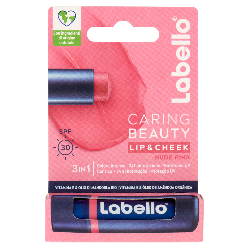 Labello Caring Beauty Nude Pink 4,8g - -