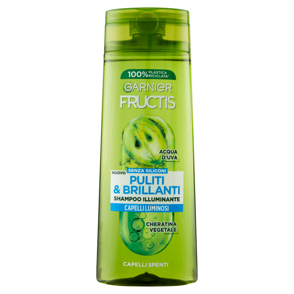 Fructis Puliti e Brillanti Shampoo 250ml, , large