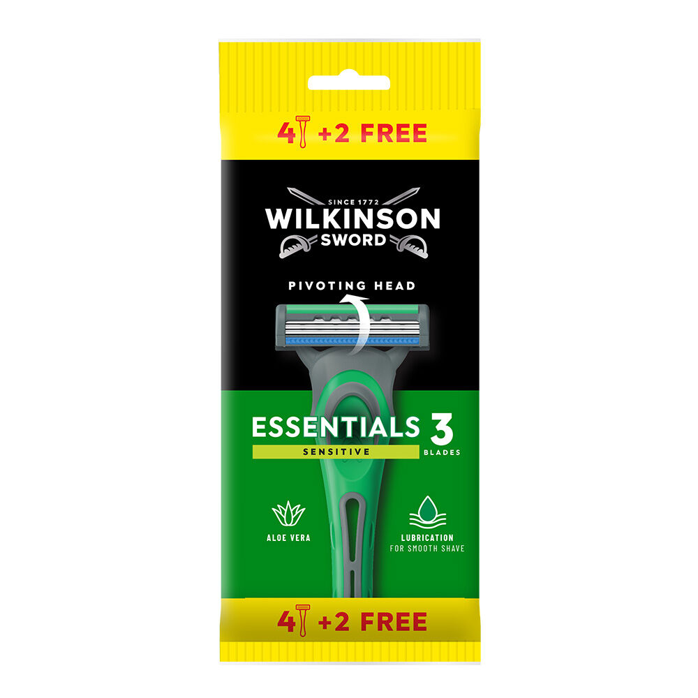 Wilkinson Rasoio Extra 3 Sensitive 4+2 Pezzi, , large