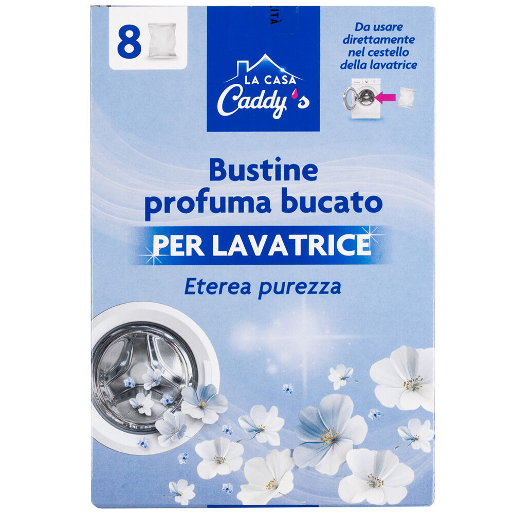 Caddy's Bustine Profuma Bucato Eterea Purezza 8 Pezzi, , large