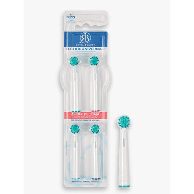 Royal Beauty Testine Spazzolino Elettrico 4 pz