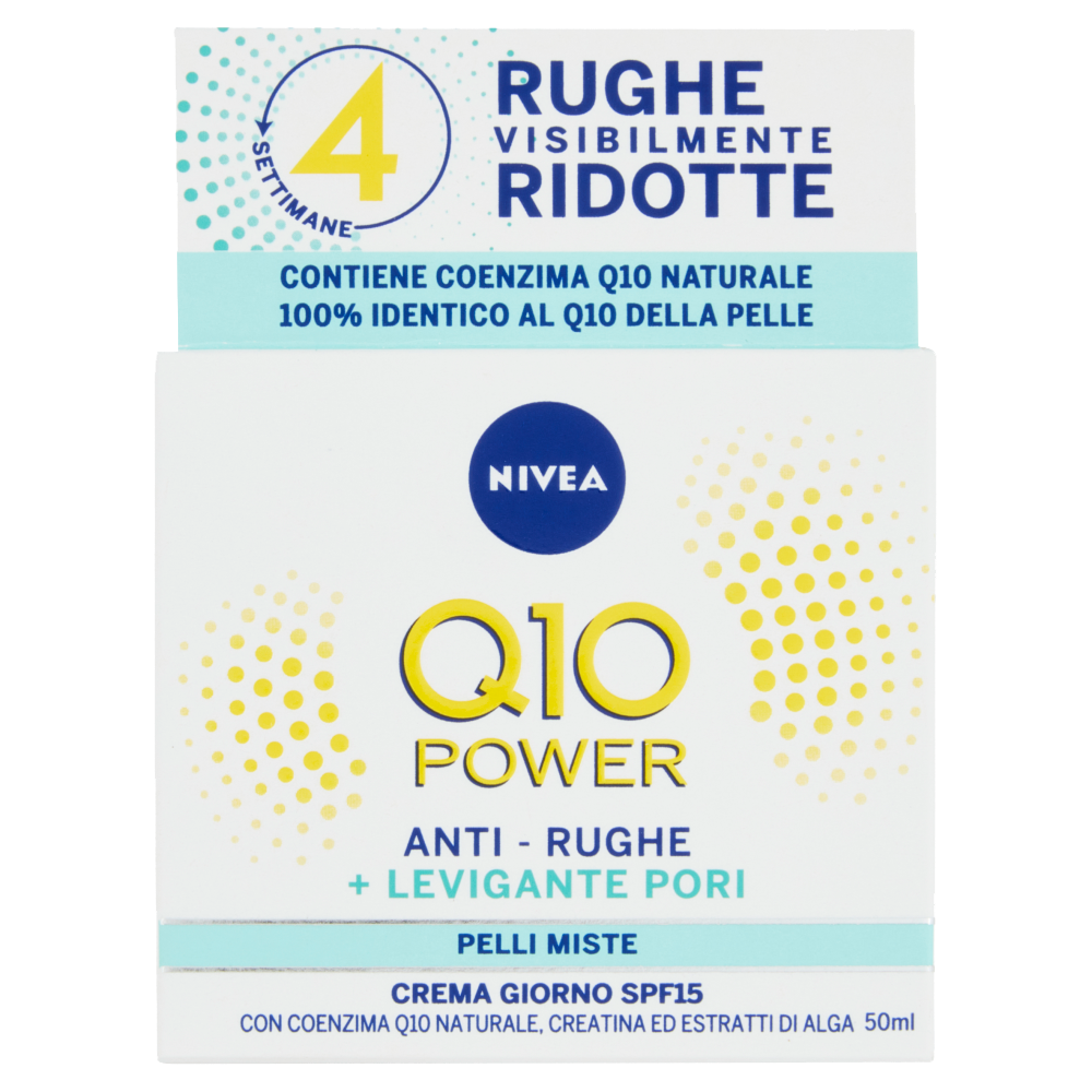 Nivea Q10 Anti-Rughe Minimizzante Pori Crema Giorno SPF 15 50 ml, , large